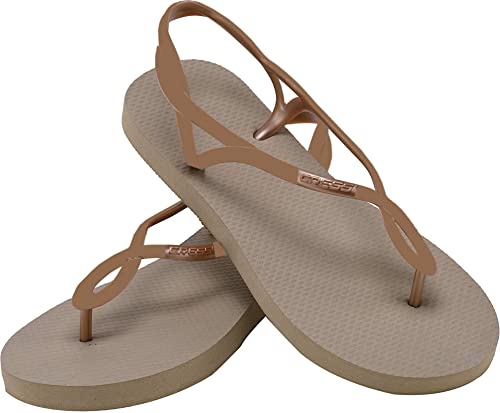 Cressi Women's Marbella Flip Flops With Straps Japonki damskie plażowe i pływackie ,Złoto ,37/38 ,XVB9597437