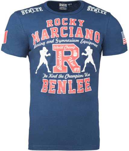 BENLEE Rocky Marciano benlee Rocky Marciano męski T-shirt, podkoszulek gymnasium, niebieski, L 191088.L .Navy