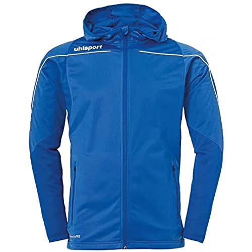 Uhlsport Stream 22 Track Hood kurtka dziecięca, lazurowa niebieska/biała, 128
