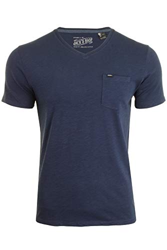 O'Neill męski Jacks Base V-Neck Streetwear Tees koszulki, niebieski, XS N02302