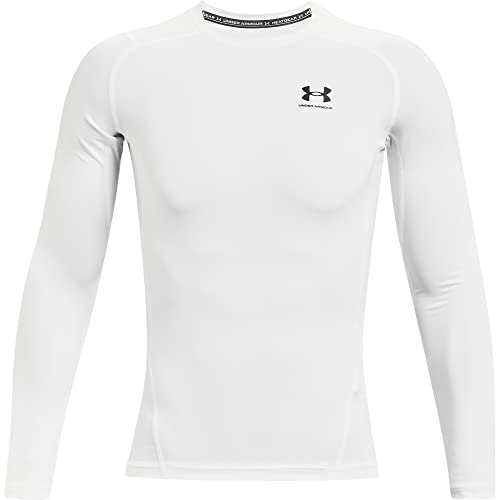 Under Armour Under Armour Męska koszulka Heatgear Armour Compression biały White/Black (100) S 1361524-100-Small