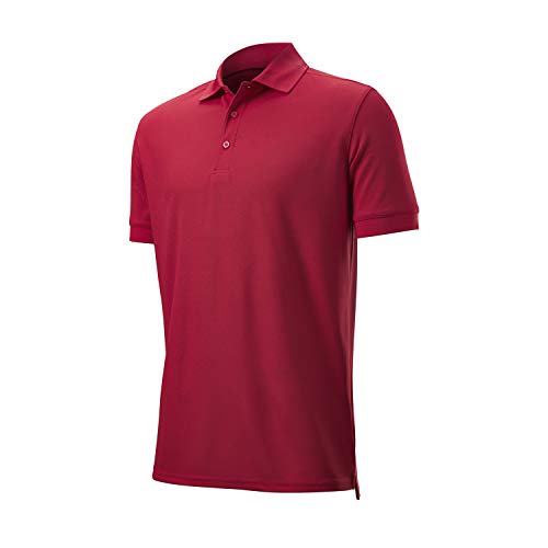 Wilson męska koszulka polo, AUTHENTIC POLO, poliester Czerwony S WGA700614