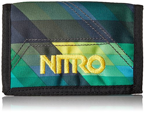 Nitro Portmonetka, 10 x 14 x 1 cm zielony Geo Green 10x14x1cm
