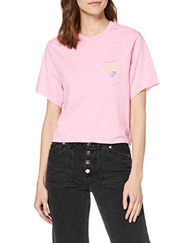 Hurley Hurley damska koszulka z krótkim rękawem W Take Me Away Pocket Crew Washed Pink M CJ8745