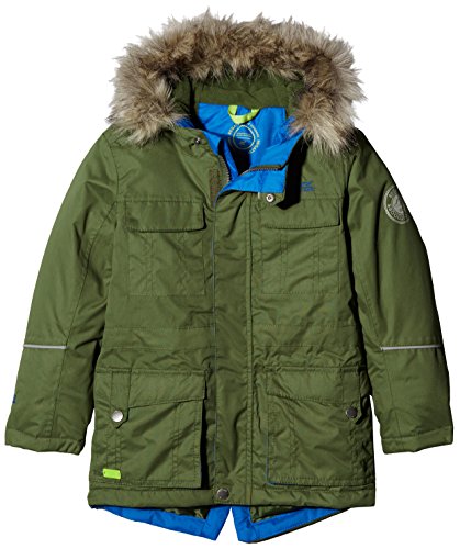 Regatta Boys capton Waterproof wyściółka Switchable FUR Trim parka Jacket - RKP168 3QE034
