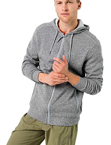 Jack Wolfskin Finley męska kurtka z kapturem M ciepła kurtka polarowa szary Slate Grey S