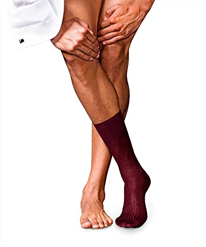 FALKE skarpety męskie nr 10 Pure Fil D'Ecosse czerwony barolo 43-44