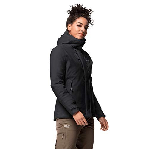Jack Wolfskin Troposphere damska kurtka chroniąca przed warunkami atmosferycznymi, czarna, XL