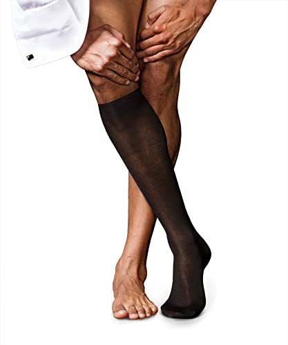 Falke Męskie No. 9 Pure Fil D'Ecosse skarpety, brązowe, 41-42 (L)