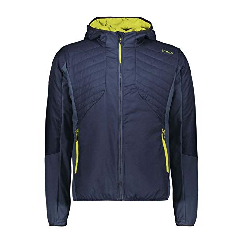 CMP Męska kurtka z kapturem, bardzo lekka i watowana z Primaloft Black Eco kurtka, Cosmo, 48