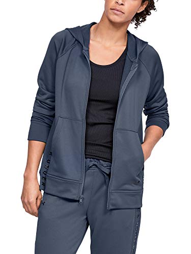 Under Armour koszulka damska Tech Terry Fz z długim rękawem Downpour Gray/Black/Black (044) XS 1344487-044-X-Small
