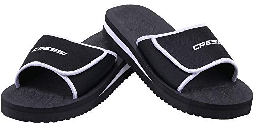 Cressi Unisex-Adult Panarea Sandals Kapcie na plażę, basen i pod prysznic ,Czarny ,44 ,XVB9519044