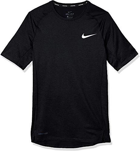 Nike M NP TOP SS Tight T-Shirt męski, czarny/(biały), S