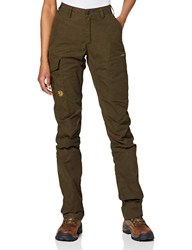 Fjallraven damskie spodnie sportowe Karla Pro Trousers Curved W zielony ciemnooliwkowy 38