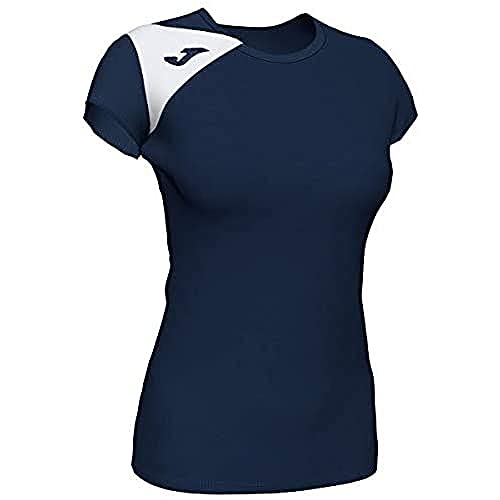 Joma Joma Spike II damski T-shirt, granatowy, biały, S 900868.332.S