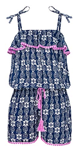 Snapper Rock Snapper modna spódnica do dziewcząt Jumpsuit zapewnia Beach lub Pool letnia moda na plaży, niebieski 1710/4