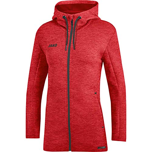 JAKO JAKO Damska kurtka z kapturem Premium Basics czerwony czerwony melan$2 36 6829