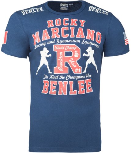 BENLEE Rocky Marciano benlee Rocky Marciano męski T-shirt, podkoszulek gymnasium, niebieski, XXL 191088.XXL .Navy