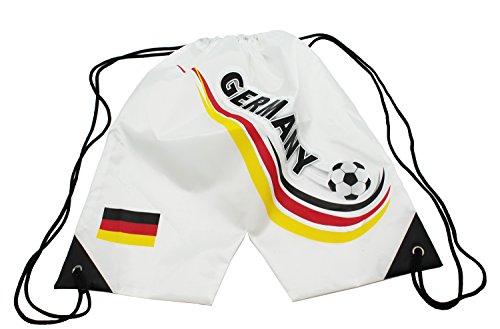 Idena worek gimnastyczny spodnie do Niemiec, około 39 x 36 cm worek sportowy, biały 21559