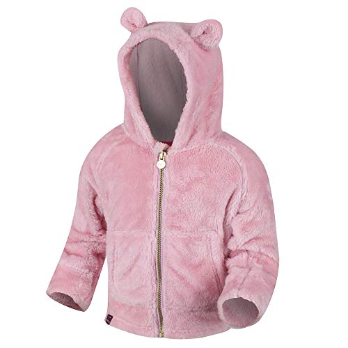 Regatta Dziecięca puszysta zwierzę uszy polar z kieszenią typu kangur, markowata morela, 12-18