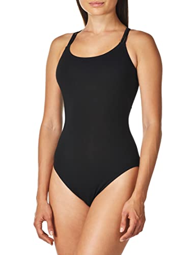 Damski CC123 Dbl pasek Cami Leo - czarny, X-Small