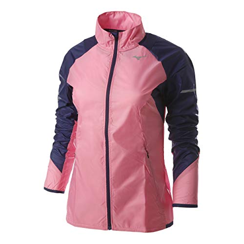 Mizuno Aero Wind damska koszulka z długim rękawem, różowa