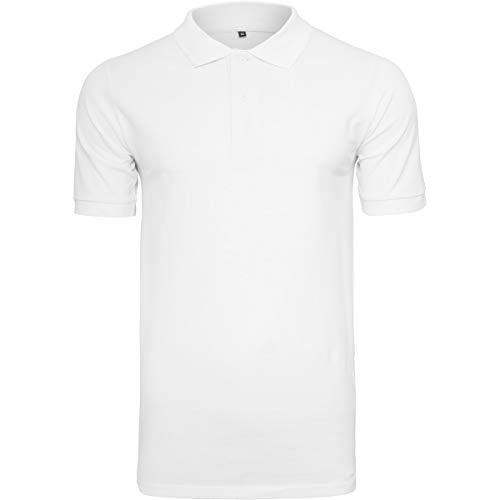 Build Your Brand Build Your Brand Męska koszulka polo Piqué T, biała, L BY008-00220-0042
