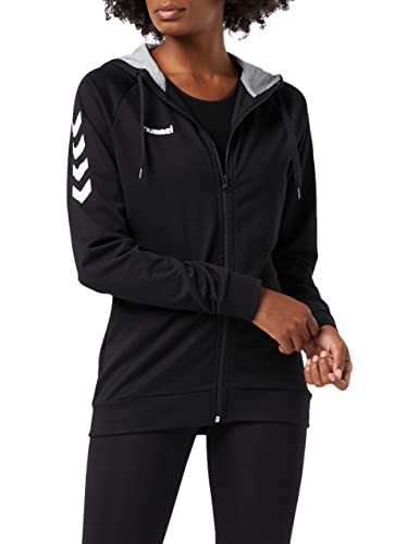 Hummel Damska bluza z kapturem Hmlgo Cotton Zip Hoodie czarny czarny XS 204232-2001