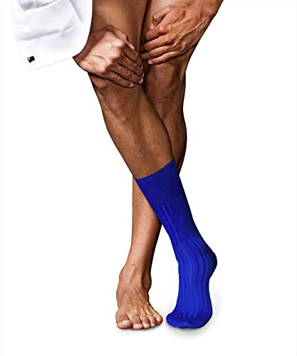 FALKE skarpety męskie nr 13 Finest Piuma Cotton 95% bawełna, 1 para, różne Kolory, rozmiar 39 46 wspaniałe kolory, rajstopy do garnituru, idealne do biznesowego wyglądu., niebieski, 43-44