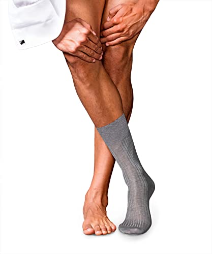 FALKE skarpety męskie nr 10 Pure Fil D'Ecosse szary light greymel. 39-40