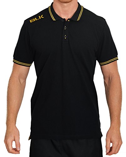 Blk BLK męska koszulka polo sporty zespołowe, czarna/złota, 152 420250003_Noir/Or_152