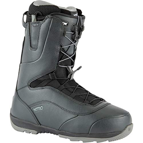 Nitro Snowboard Venture TLS '21 All Mountian Freeride Freestyle męskie buty do szybkiego sznurowania, buty snowboardowe, czarne, 30,5