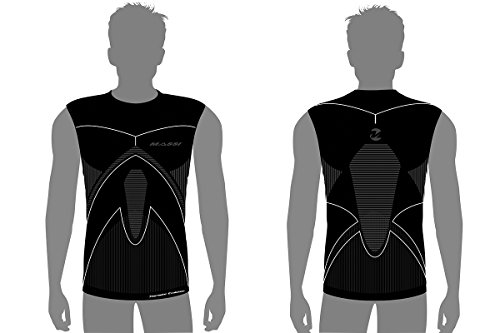 Massi S/M Thermetic Evolution Carbon męski t-shirt bez rękawów XL czarny