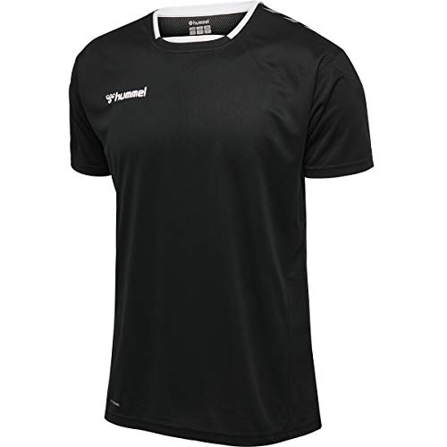 Hummel HmlAuthentic Poly Jersey koszulka męska S/S czarny czarny/biały M 204919-2114
