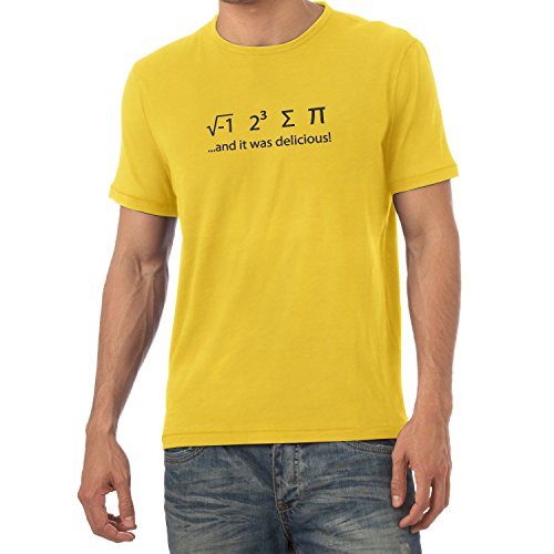 Texlab Texlab męski I ate Some Pie T-Shirt, żółty, L VEND-180754