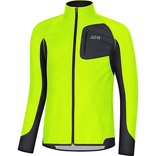 Gore Wear męska R3 Partial WINDSTOPPER Shirt, żółty, s -0899-Small100287089903-0899