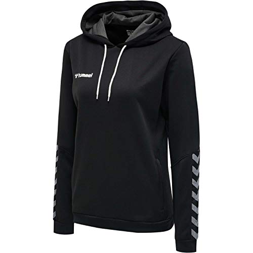 Hummel Hummel HmlAuthentic Poly Hoodie damska bluza z kapturem czarny czarny/biały M 204932-2114-M