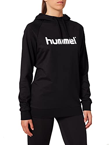 Hummel Hummel Hmlgo Cotton bluza damska z kapturem z logo czarny czarny S 203517-2001