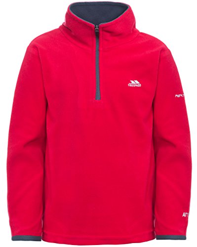 Trespass chłopięce Etto Ultralekkie kurtki z mikropolaru Czerwony Size 11/12