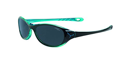 Cébé Dziecięcy CBGECKO8 Gekko okulary przeciwsłoneczne, błyszczący czarny niebieski, 5-7 lat
