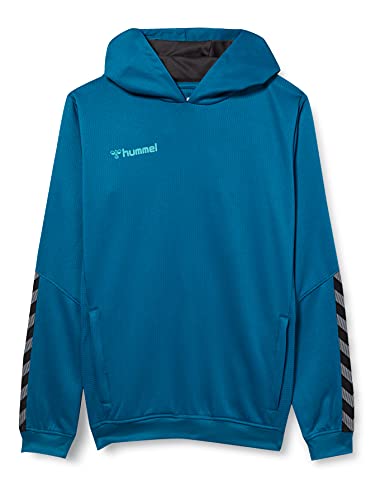 Hummel Chłopięca bluza z kapturem Hmlauthentic Kids Poly Hoodie niebieski Celestial 116