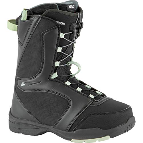 Nitro Damskie buty snowboardowe FLORA TLS BOOT´21, czarno-miętowe, 240