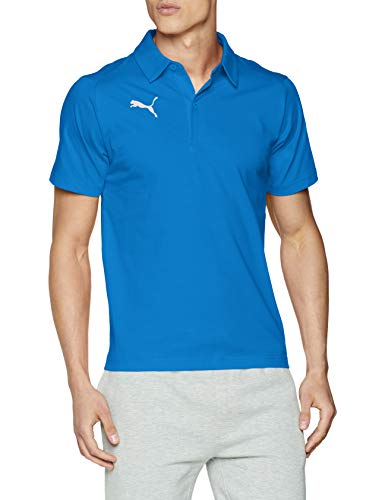 PUMA Męski T-shirt niebieski Electric Blue Lemonade-Puma White XL