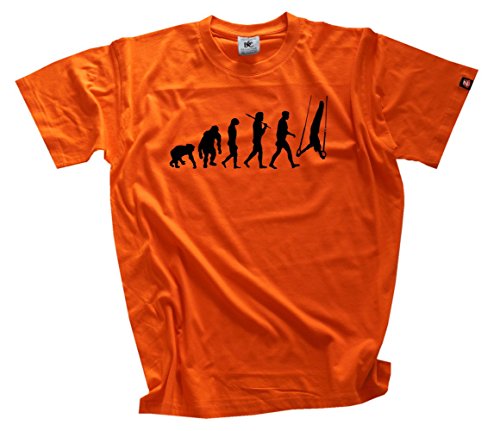 Orange shirtzshop dorosłych uniseks Standard Edition gimnastyki pierścienie Evolution T-Shirt, pomarańczowa, S ss-shop-evo_ringe-t S