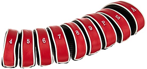 Callaway Deluxe żelazne pokrowce (9 szt.) - czerwone