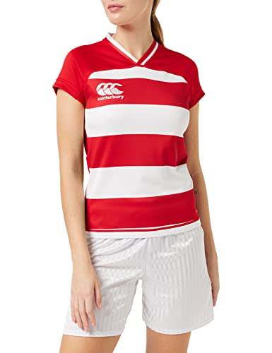Canterbury Canterbury Nowej Zelandii damski sweter Vapodri Evader Hooped Rugby, flaga czerwona, 8 (S) QA004229468