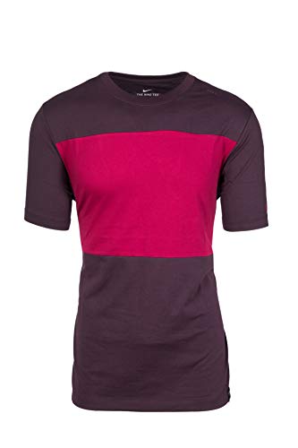 Nike męski T-shirt 2019/20 podkoszulek, bordowy, XL