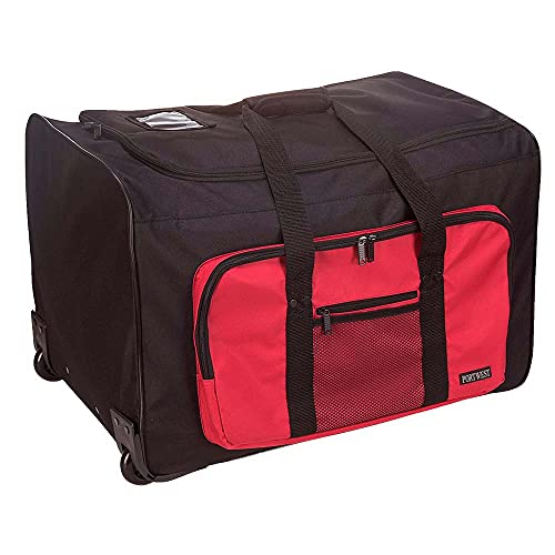 Portwest B907 Torba na Kólkach z Wieloma Kieszeniami, Regularny, Rozmiar Jeden, Czarny
