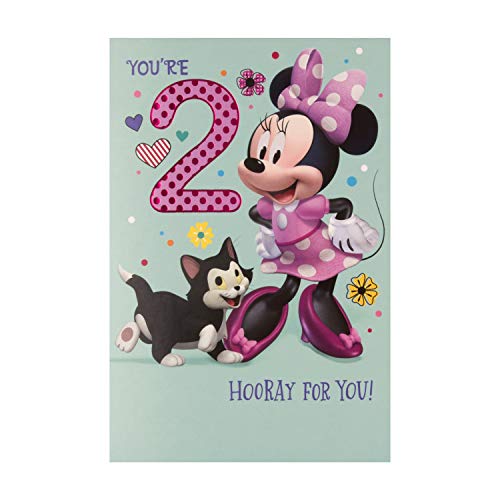 Hallmark Kartka urodzinowa 2 wieku od Hallmark - wzór myszy Minnie