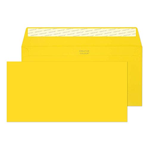 Blake Colour 114 X 229 Mm 120 gsm Portfel Odrywane I Zamykane 203 Żółty Bananowy Pakiet 500